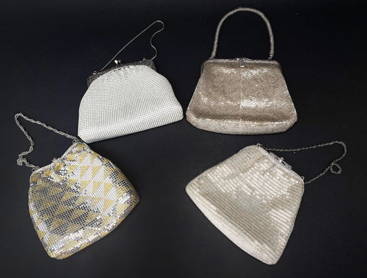 Japanese Beaded Evening Bag, 4 styles of Crystals Pattern clutch For Kimono, Vtg bag, Wedding, Celebration, Formal Party