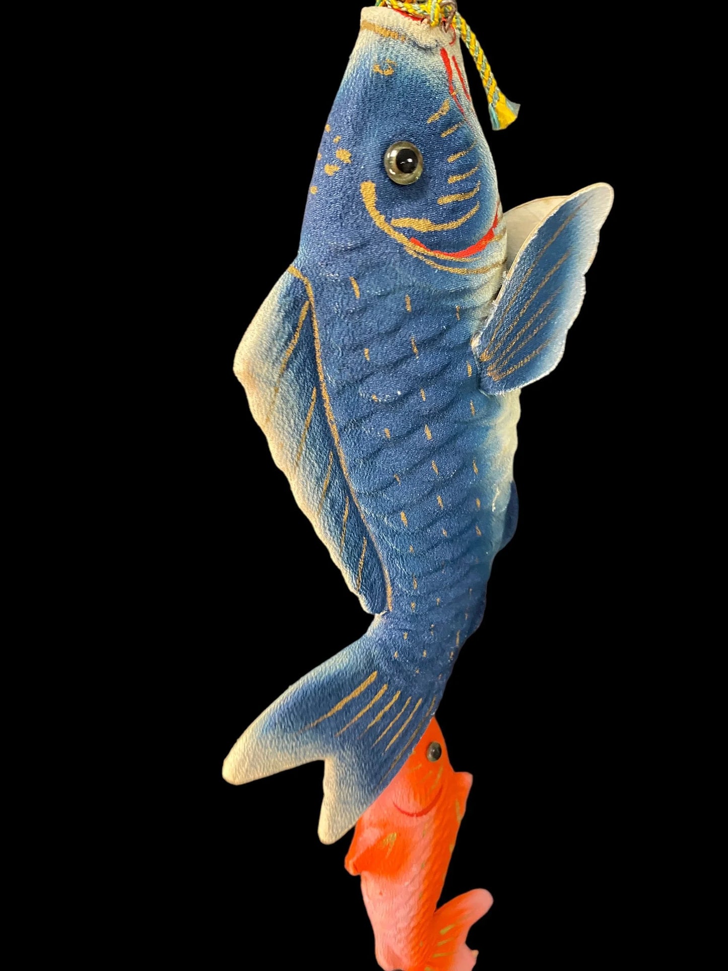 Japanese Koinobori Carp streamers, Vtg, Samurai Armor Bow,  Samurai Arrow Sword Replica Display, Children's Day