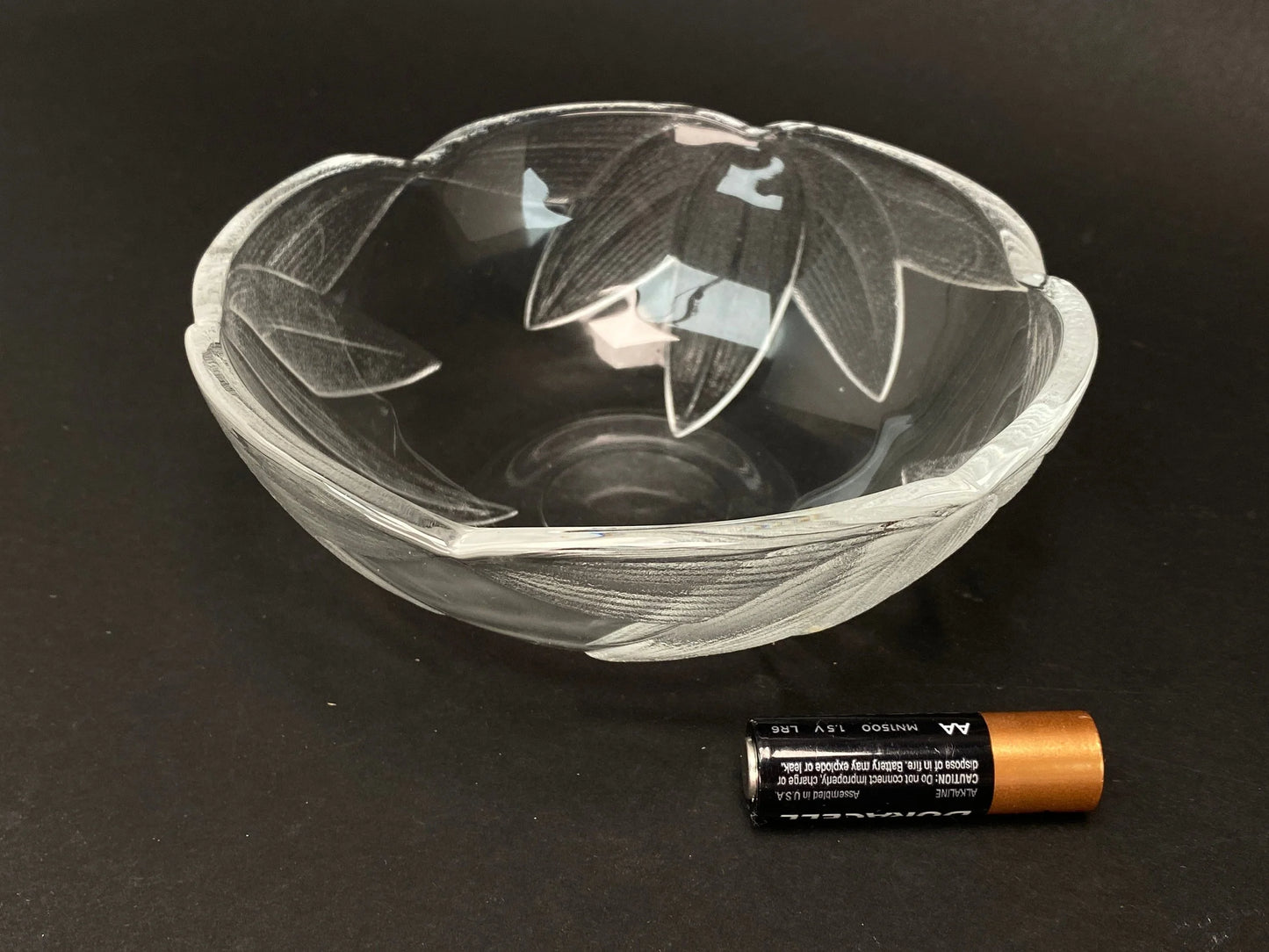 Japanese PAIR of Glass Bowls, dessert Bowls, Snack Bowls Unbox Dia 5.5", OPEN BOX, Made in Japan