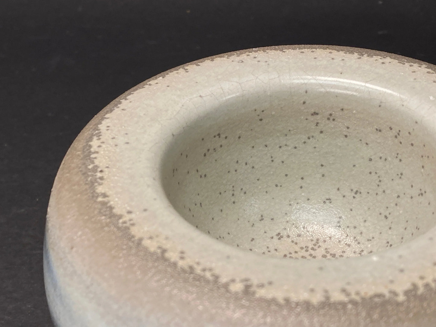 Japanese Artisan High Foot Pottery Bowl