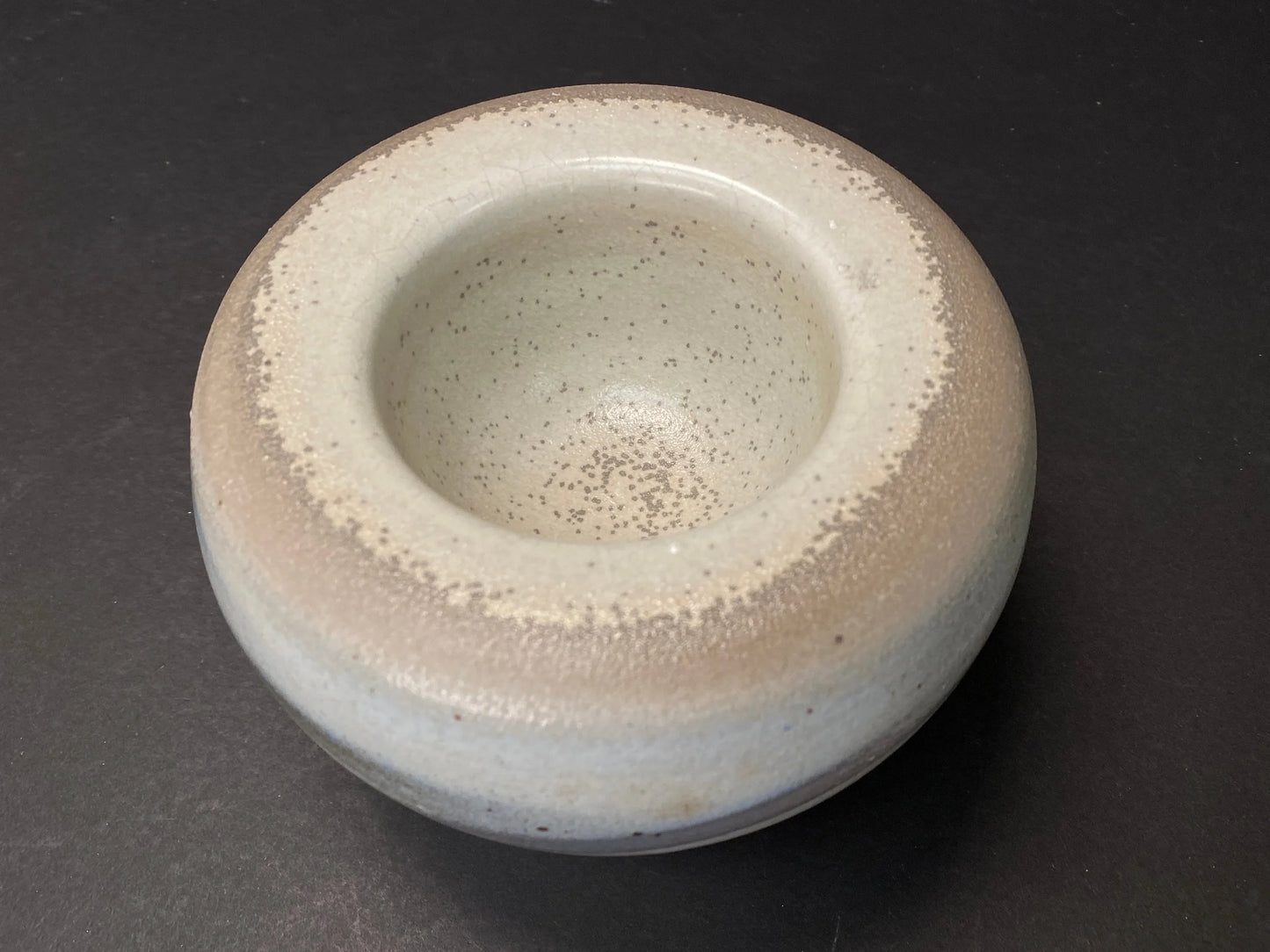Japanese Artisan High Foot Pottery Bowl