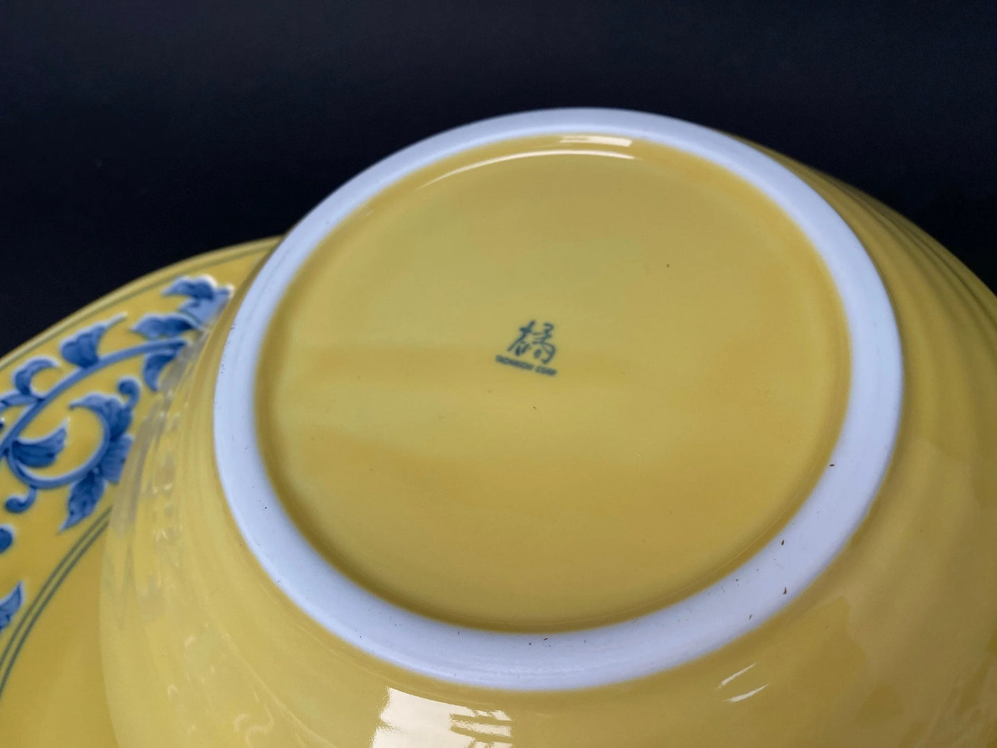 Tachikichi Pair Yellow Floral Confectionery Plates