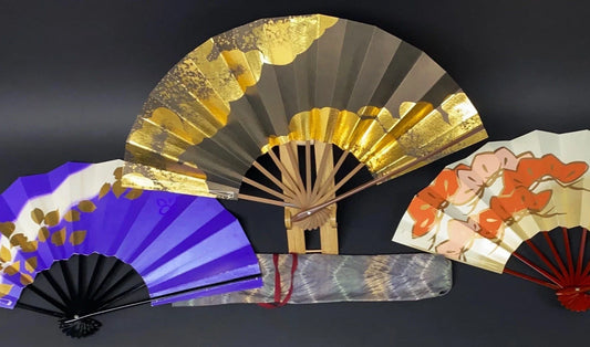 Japanese Folding Fan Traditional Sensu Dance Ougi Stand, Sensu Stand
