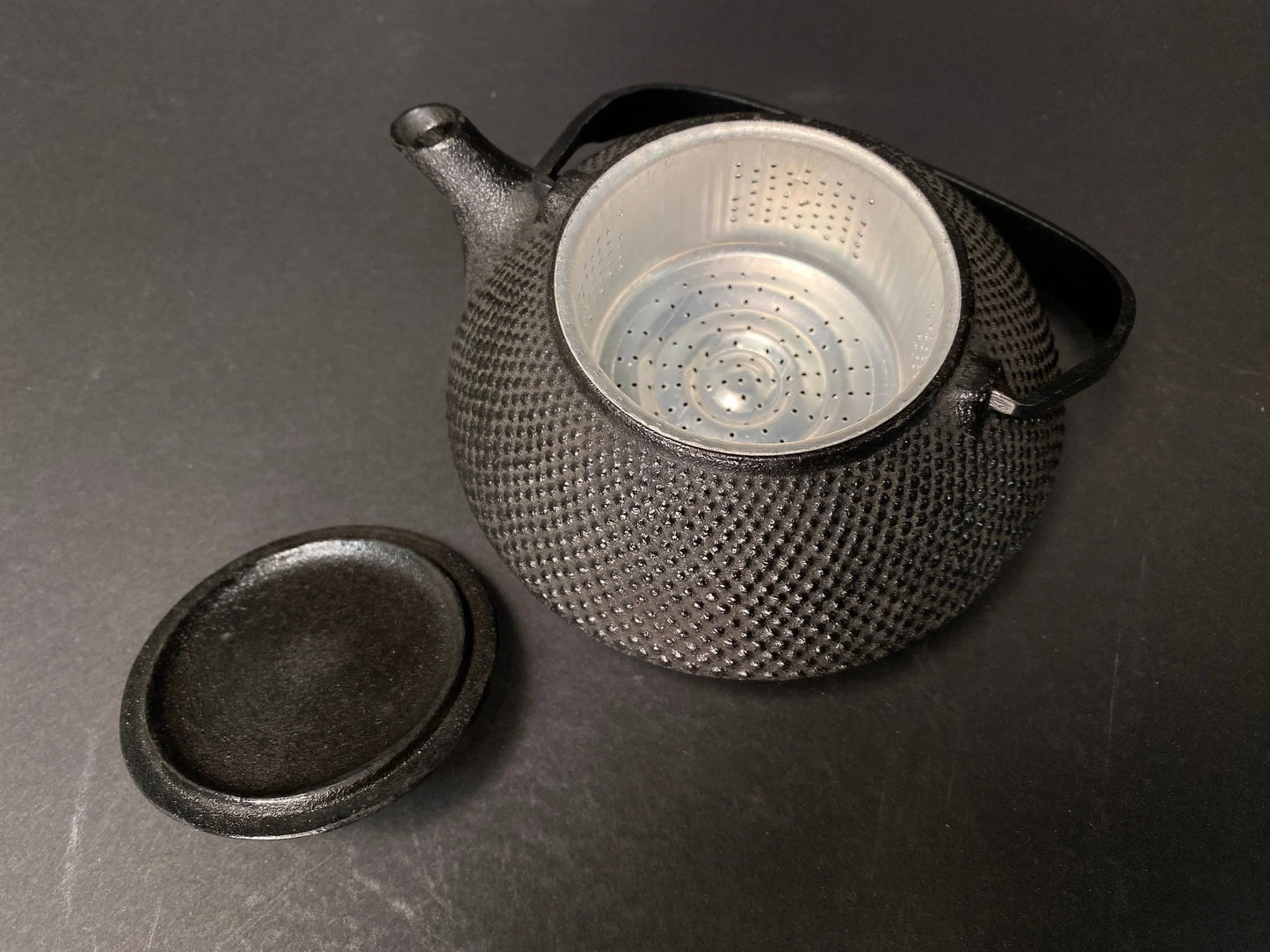 Japan Nanbu Tekki Cast iron TEA KETTLE set！Original Gift box, Fan pot mat, w/Infuser, Vintage Teapot, Japan Medium kettle