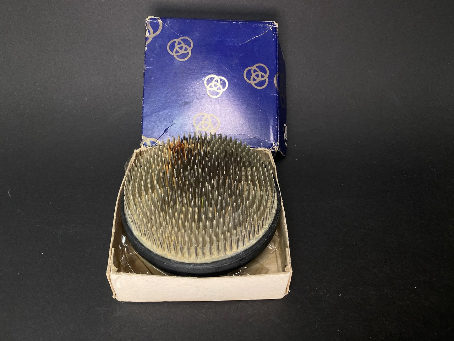 Japan Kenzan, Ikebana Shippo Kenzan Needle, Dia 3.5",4.3", vintage Flower Holder,Frog Pin, Shichiho,Stainless Steel Needle,Prong