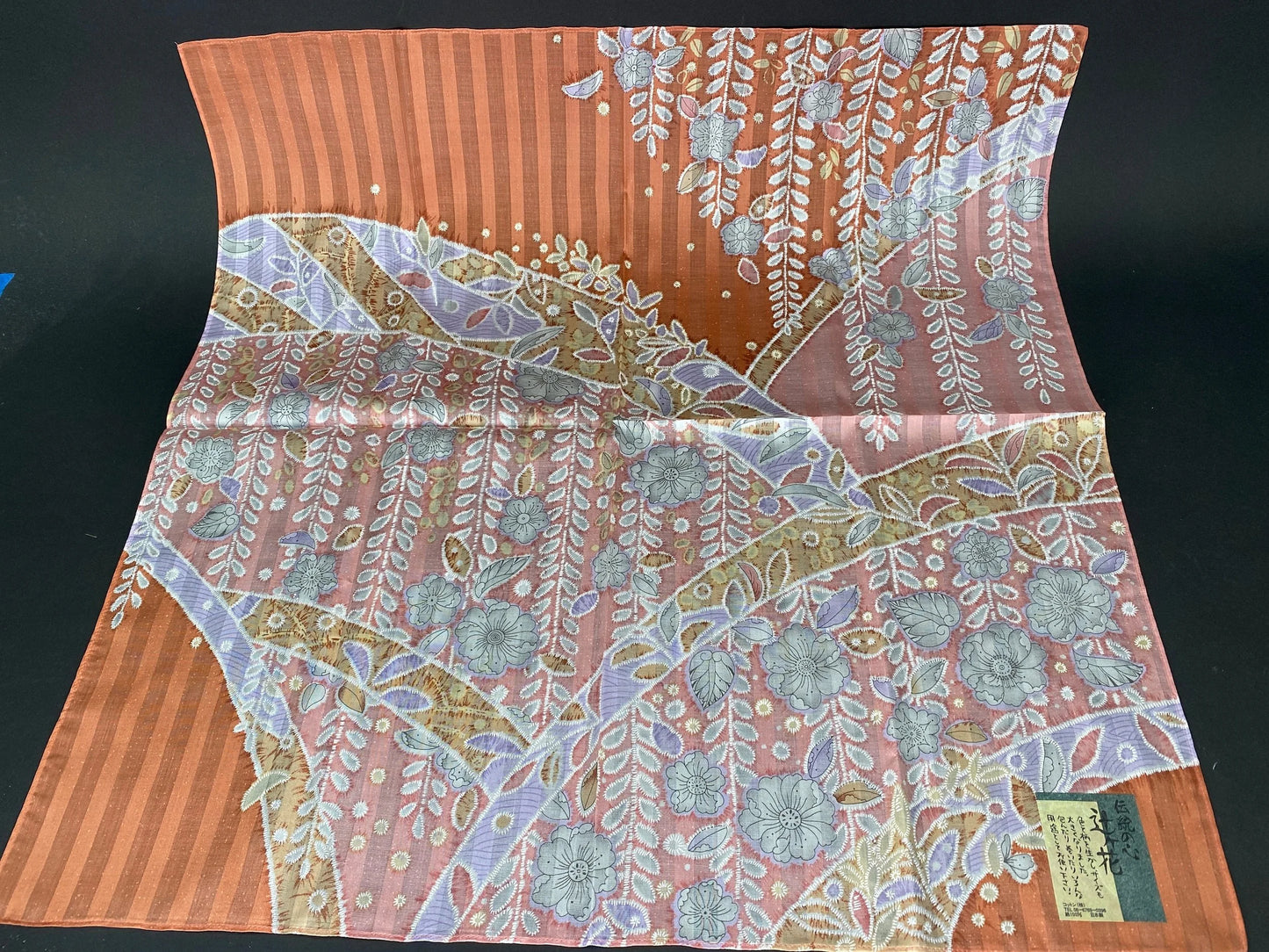 Fukusa Cotton Japan square Kerchief & Bag, High-Class Cloth Kimono Fabric, towel, NEW Open Box, Hyakunin Isshu Karuta pattern
