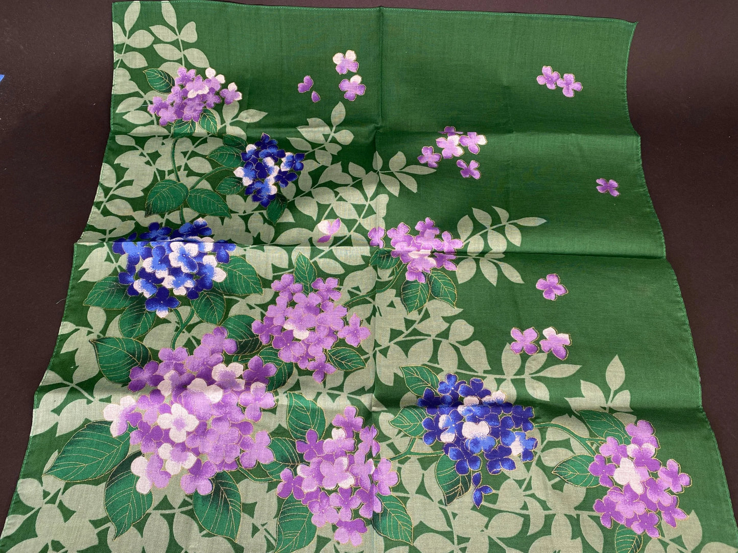 Fukusa Cotton Japan square Kerchief & Bag, High-Class Cloth Kimono Fabric, towel, NEW Open Box, Hyakunin Isshu Karuta pattern