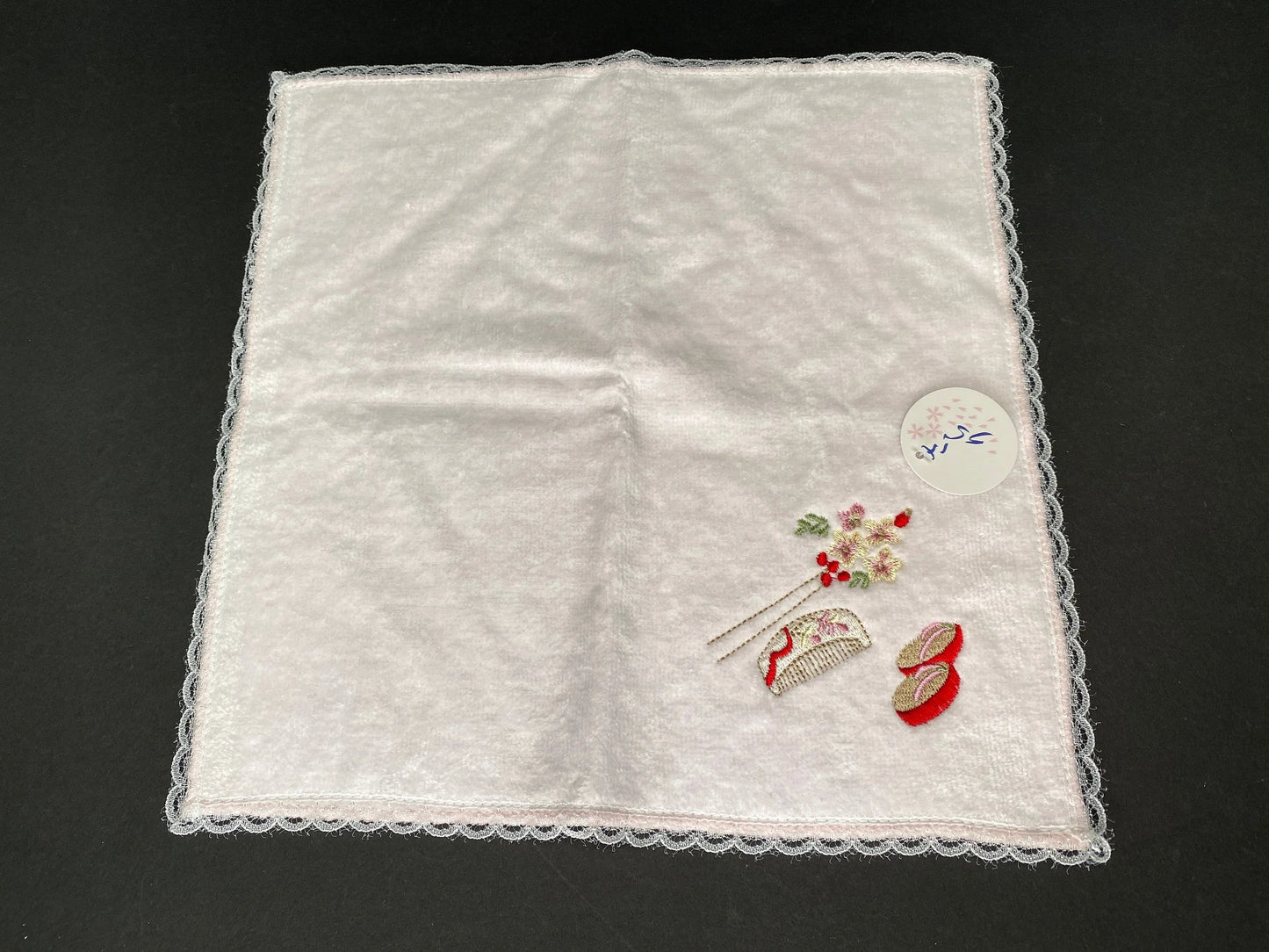 Fukusa Cotton Japan square Kerchief & Bag, High-Class Cloth Kimono Fabric, towel, NEW Open Box, Hyakunin Isshu Karuta pattern
