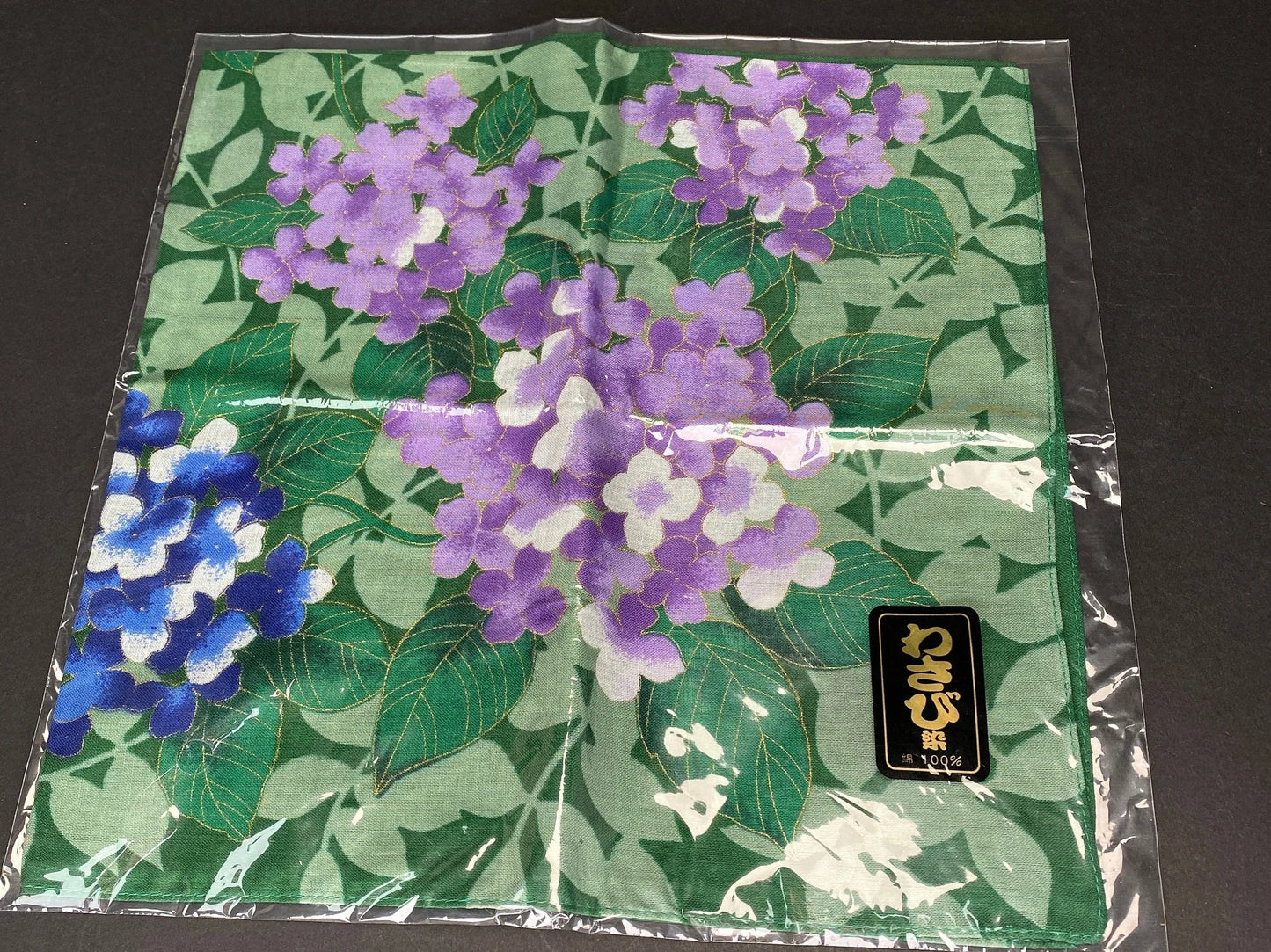 Fukusa Cotton Japan square Kerchief & Bag, High-Class Cloth Kimono Fabric, towel, NEW Open Box, Hyakunin Isshu Karuta pattern