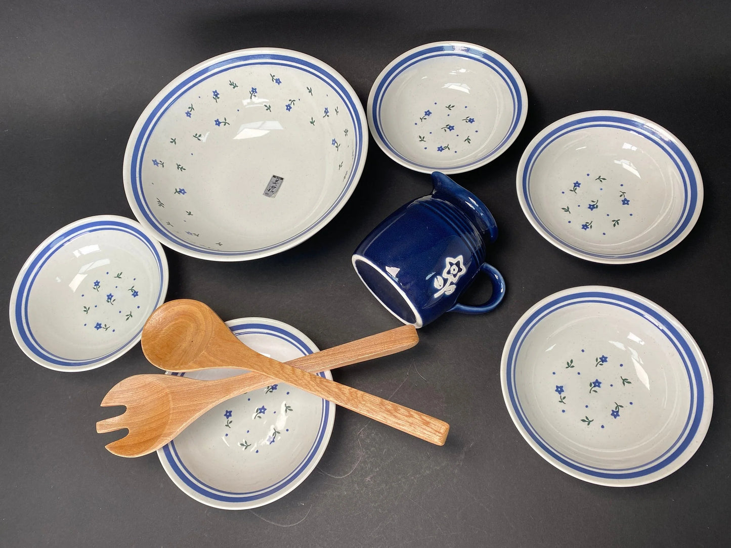 Mino Yaki 9-Piece Porcelain Bowl Set