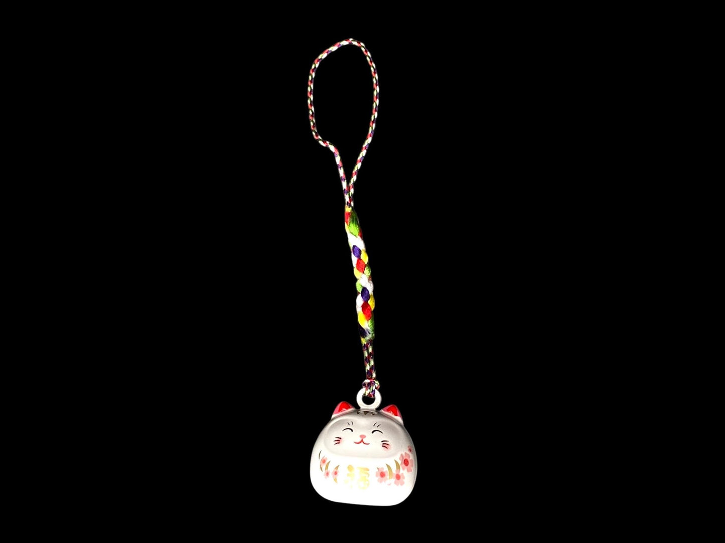 Lucky Cat Water Sound Bell, egg shape, Mobile Phones accessory, NEW, Maneki Neko, Fortune Keychain, Cute Neko