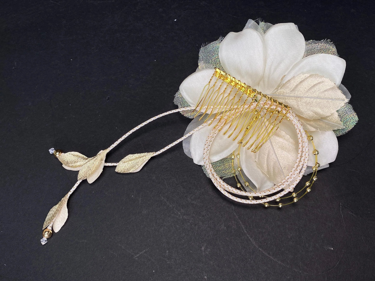 Japanese Hair Ornament Kanzashi kimono Hair clip, Big Flower Hair Ornament, Made in Japan