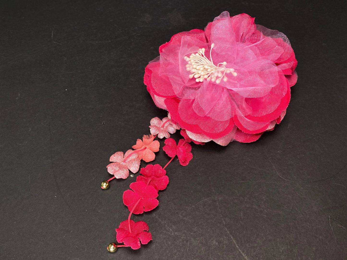 Japanese Hair Ornament Kanzashi kimono Hair clip, Big Flower Hair Ornament, Made in Japan