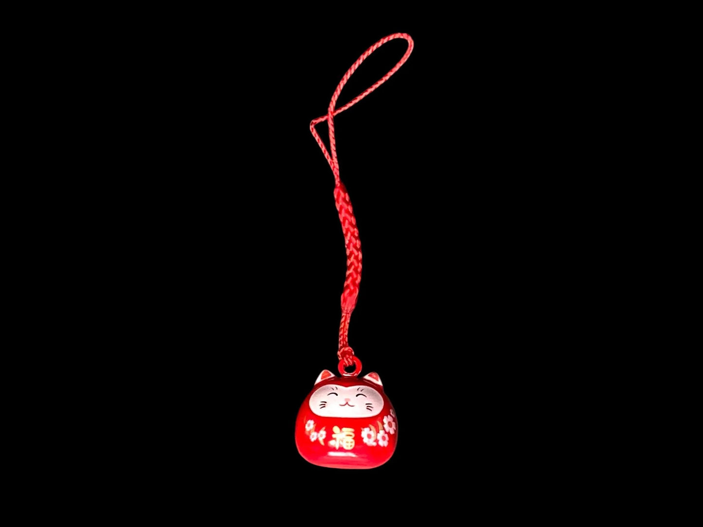 Lucky Cat Water Sound Bell, egg shape, Mobile Phones accessory, NEW, Maneki Neko, Fortune Keychain, Cute Neko