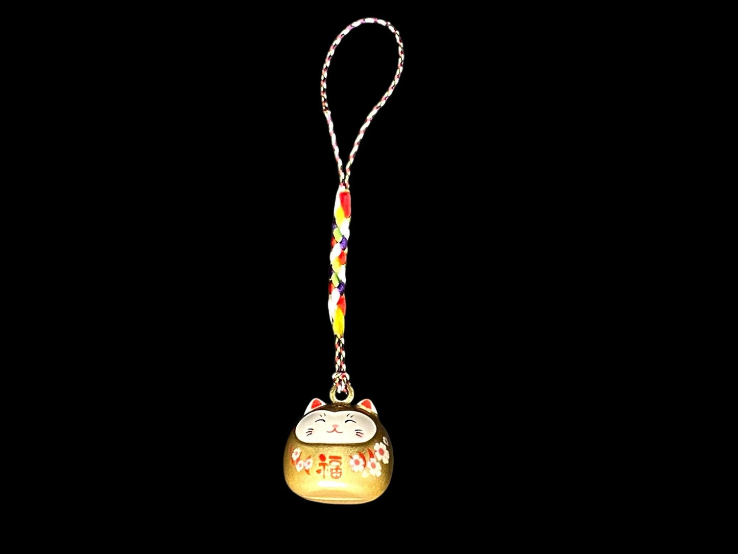 Lucky Cat Water Sound Bell, egg shape, Mobile Phones accessory, NEW, Maneki Neko, Fortune Keychain, Cute Neko