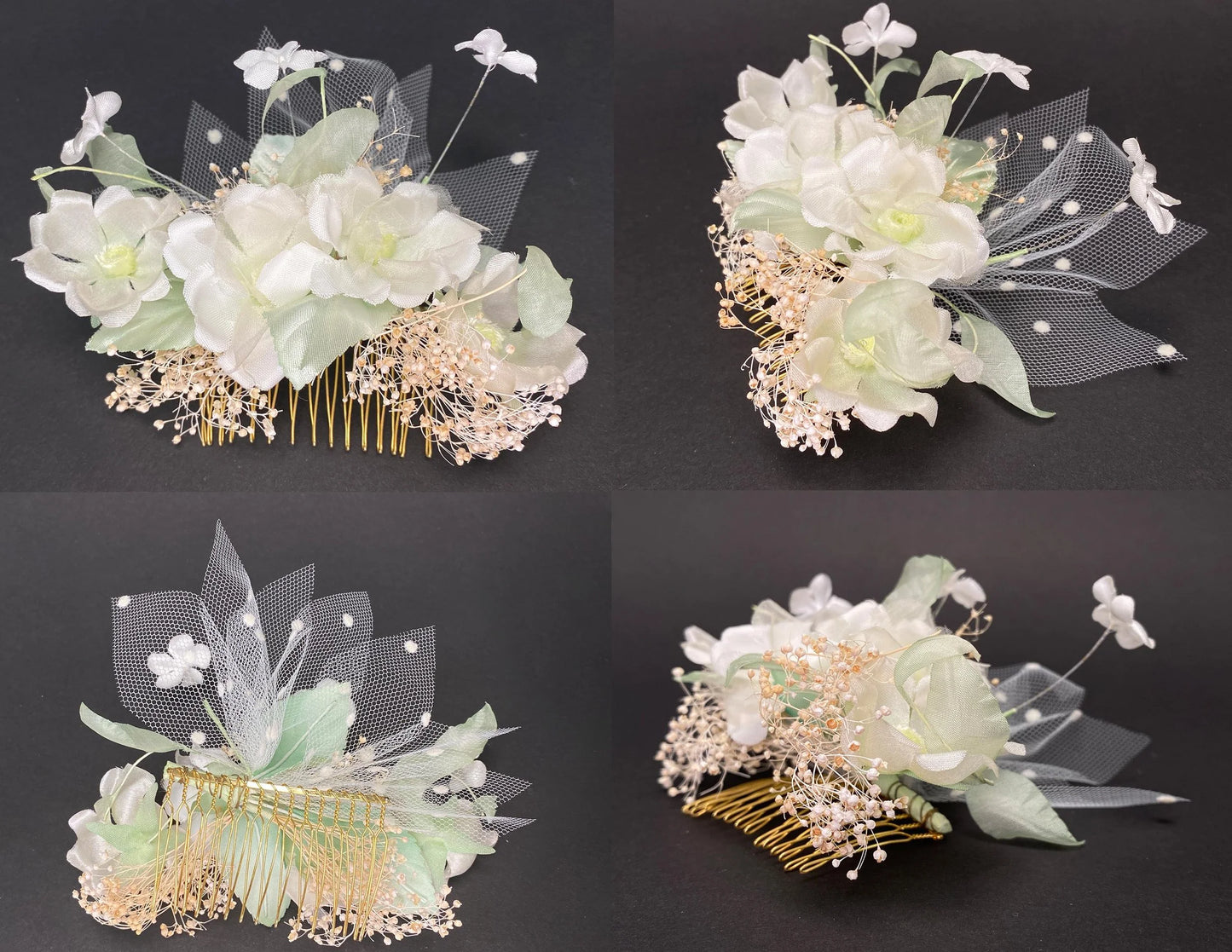 Japan Kanzashi Kimono Geisha, Seide Haarschmuck, Girl's day, kid’s kimono set, Kimono Silk Hair Kushi Comb, Hair Ornament