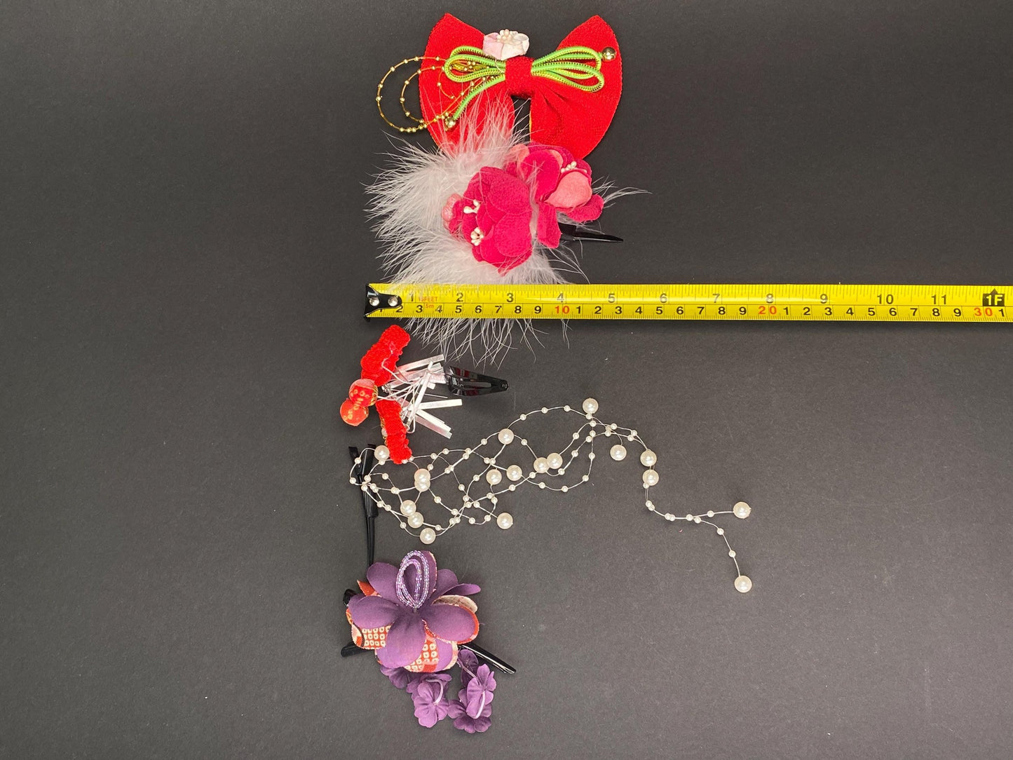 Japanese Hairpin Kanzashi Hair Ornaments Accessories, Ribbons, Bride Kanzashi, Hair Ornament