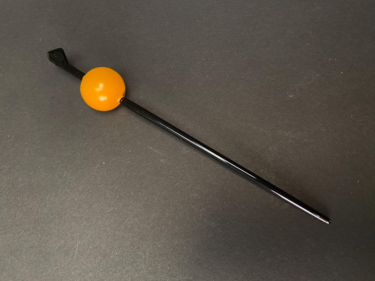 Tama Kanzashi Orange Hair Stick, Kimono Geisha Hair Stick, hair ornament, colorful Tama, Wood Tama, hair set