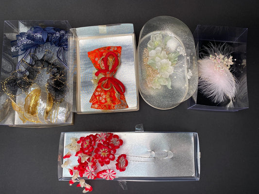 Japan Kanzashi Kimono Geisha, Seide Haarschmuck, Girl's day, kid’s kimono set, Kimono Silk Hair Kushi Comb, Hair Ornament