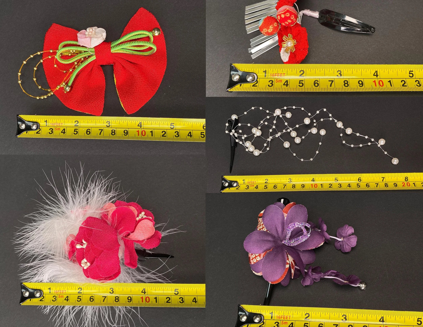 Japanese Hairpin Kanzashi Hair Ornaments Accessories, Ribbons, Bride Kanzashi, Hair Ornament
