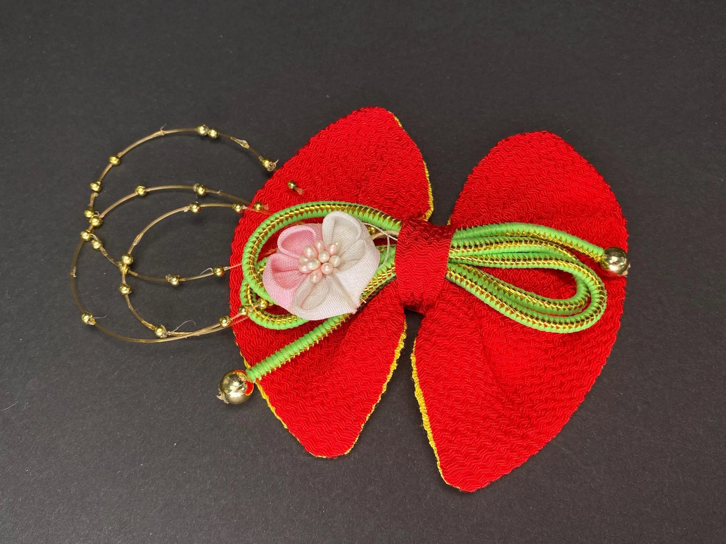 Kanzashi Japanese geisha Hairpin Hair Ornaments Accessories Hair ornament, Ribbons, wedding Kanzashi, Made in Japan