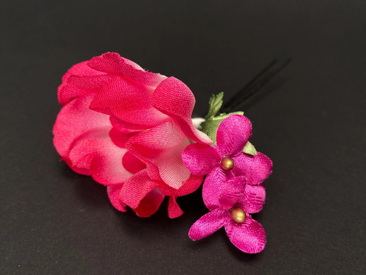 Kanzashi Japanese geisha Hairpin Hair Ornaments Accessories Hair ornament, Ribbons, wedding Kanzashi, Made in Japan