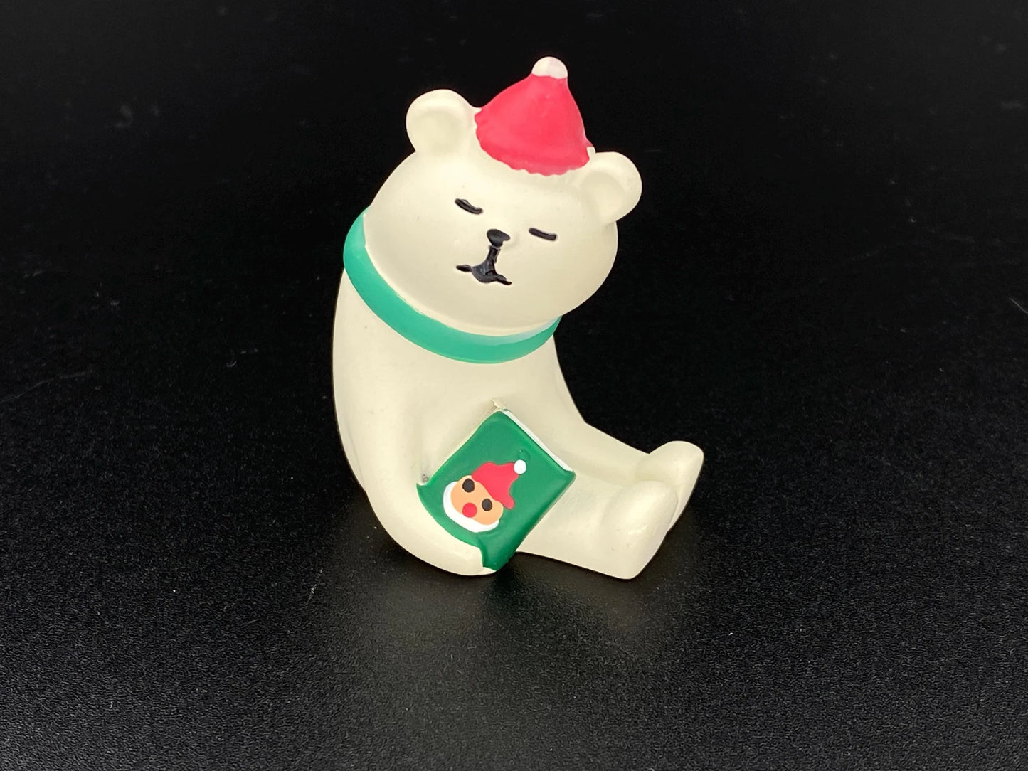 Christmas Market Polar bear Miniature Figurines Desktop, Zakka Mini Xmas Decoration, Christmas Tree Scene Decoration, Decole, NEW
