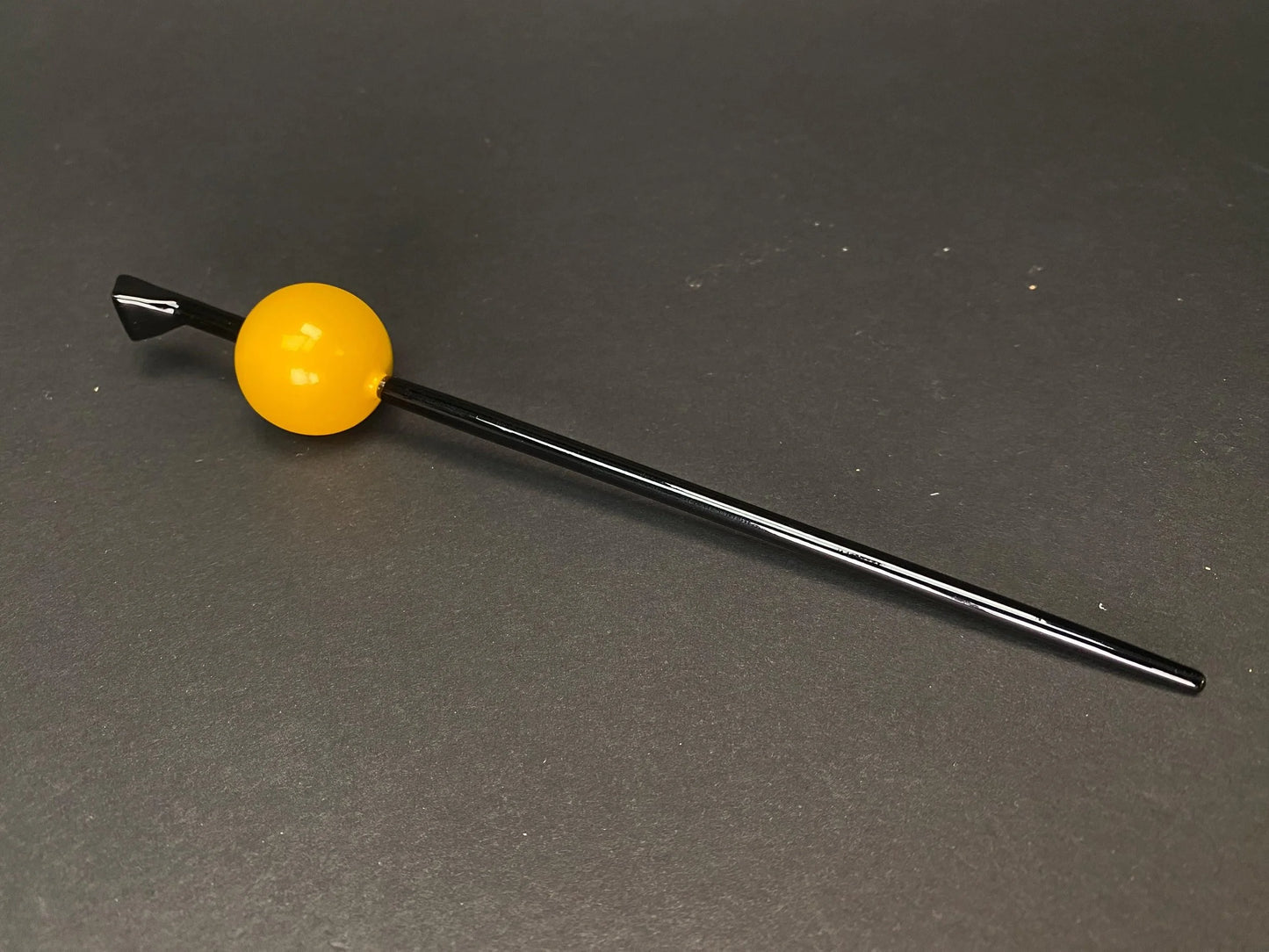 Tama Kanzashi Orange Hair Stick, Kimono Geisha Hair Stick, hair ornament, colorful Tama, Wood Tama, hair set