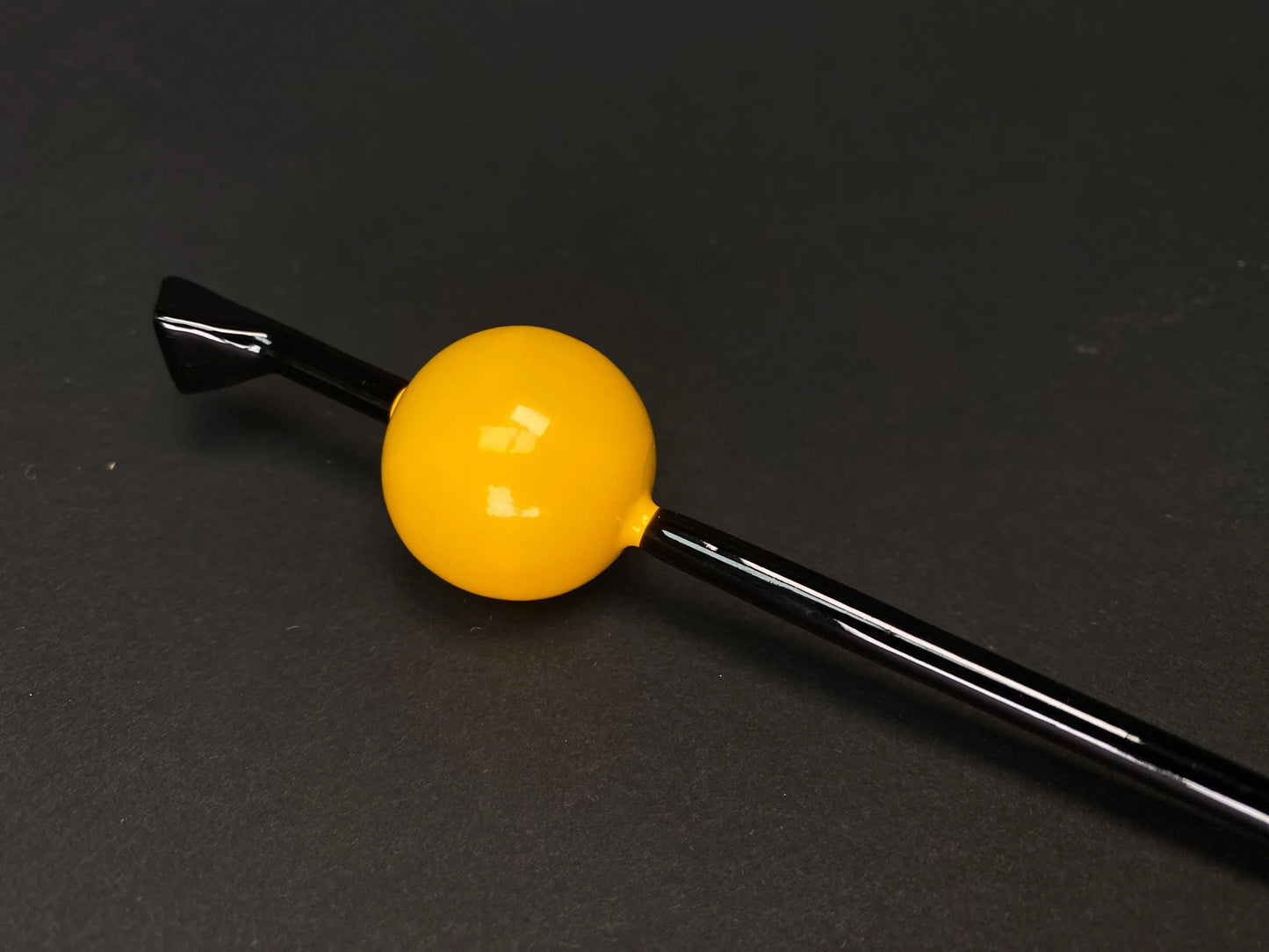 Tama Kanzashi Orange Hair Stick, Kimono Geisha Hair Stick, hair ornament, colorful Tama, Wood Tama, hair set