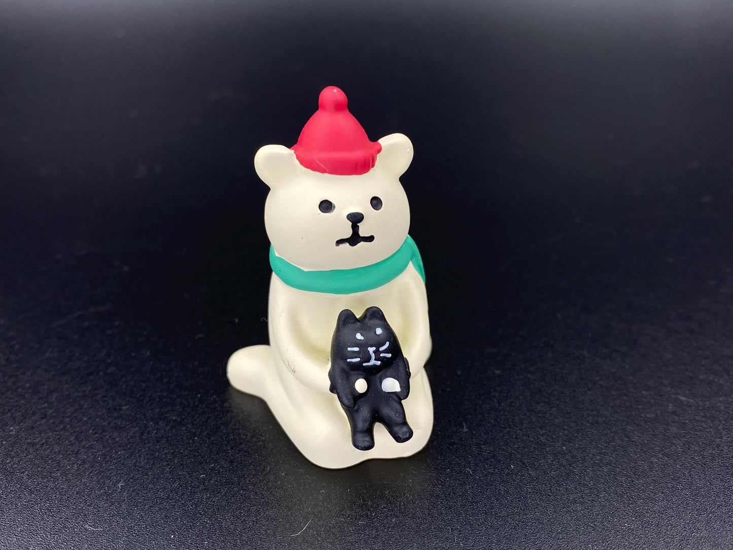 Christmas Market Polar bear Miniature Figurines Desktop, Zakka Mini Xmas Decoration, Christmas Tree Scene Decoration, Decole, NEW