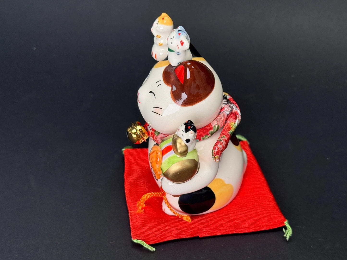 Maneki Neko Cat Feng Shui Decor,NEW, Japanese Yakushi Figurine, lucky mallet hammer,Lunar New Year Decor, Yakushigama, For Better Business