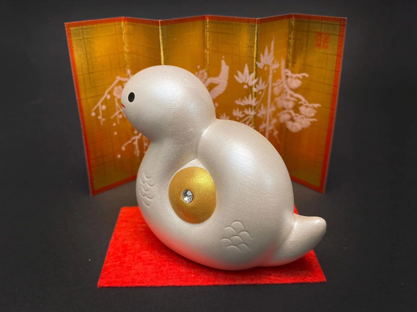 Japanese Zodiac Snake, Yakushi Ceramic Desktop Ornament, Cute Snake Figurine, ETO 2025 Year of snake, Home Decor