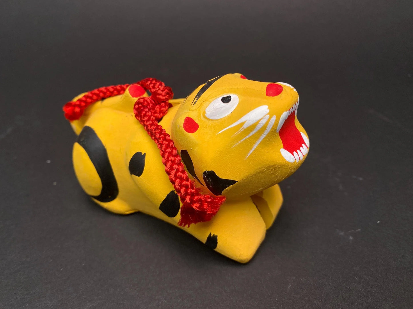 Japanese Zodiac Clay bell Figurine, Clay Doll Figure lucky charm Tiger, Sheep, Horse, & Monkey Ornament