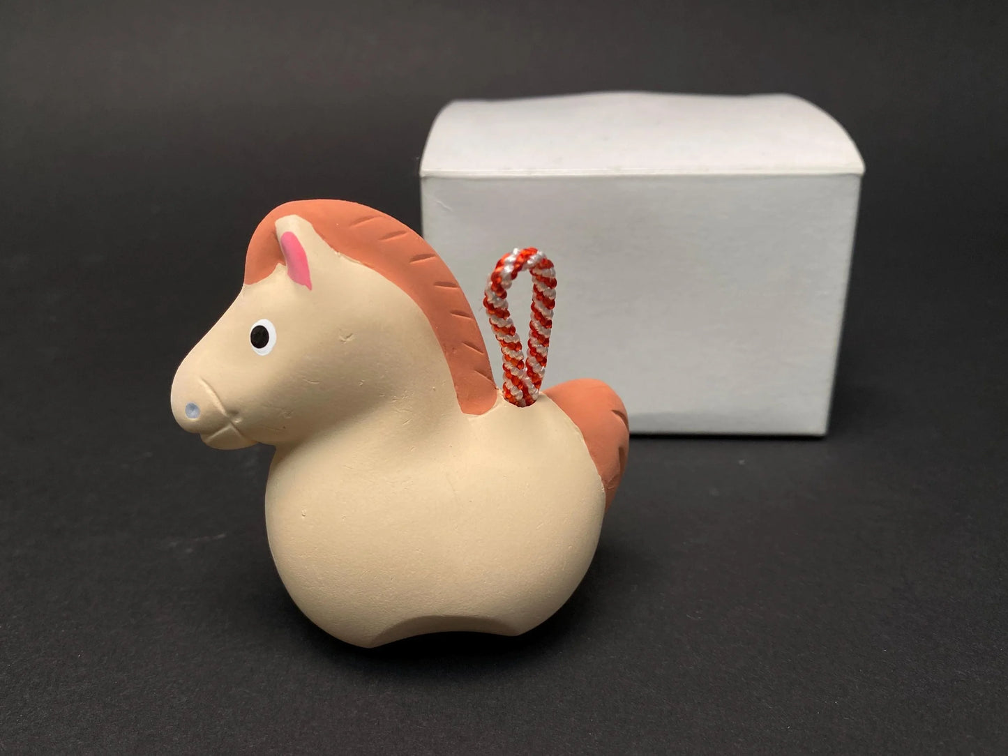 Japanese Zodiac Clay bell Figurine, Clay Doll Figure lucky charm Tiger, Sheep, Horse, & Monkey Ornament