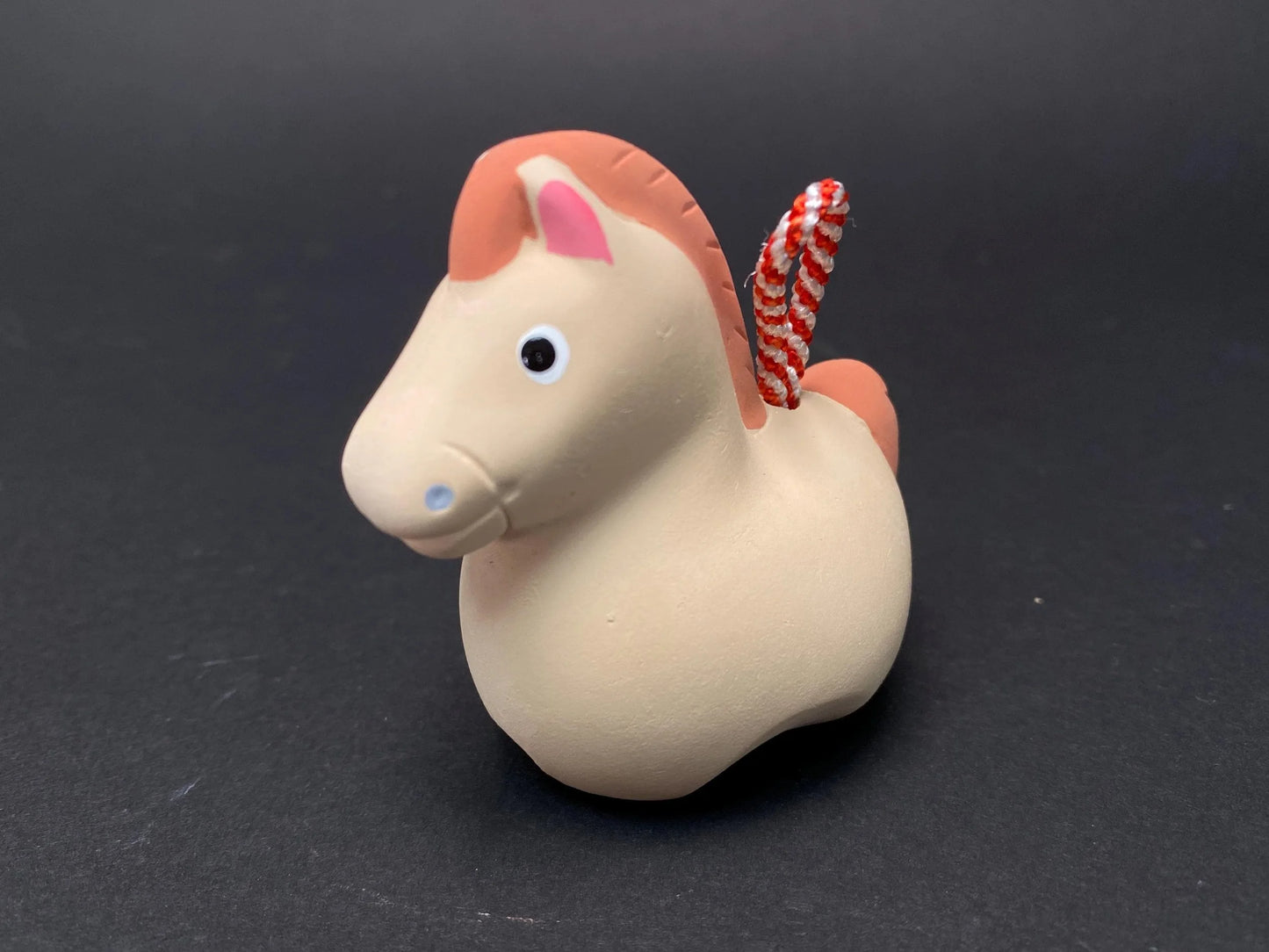 Japanese Zodiac Clay bell Figurine, Clay Doll Figure lucky charm Tiger, Sheep, Horse, & Monkey Ornament