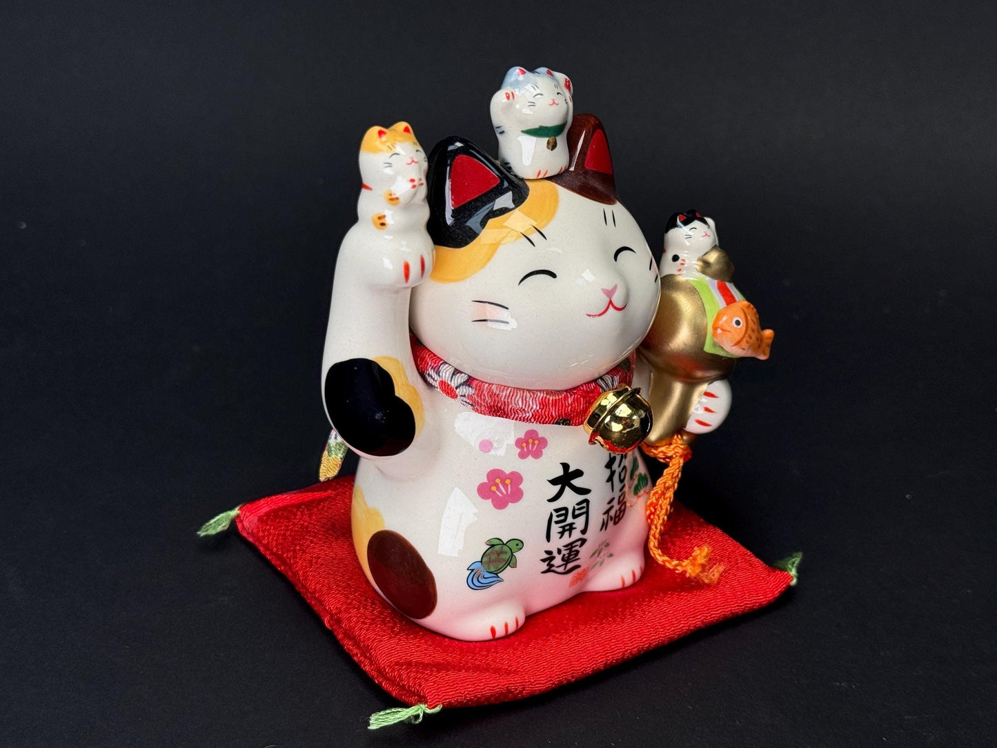 Maneki Neko Cat Feng Shui Decor,NEW, Japanese Yakushi Figurine, lucky mallet hammer,Lunar New Year Decor, Yakushigama, For Better Business