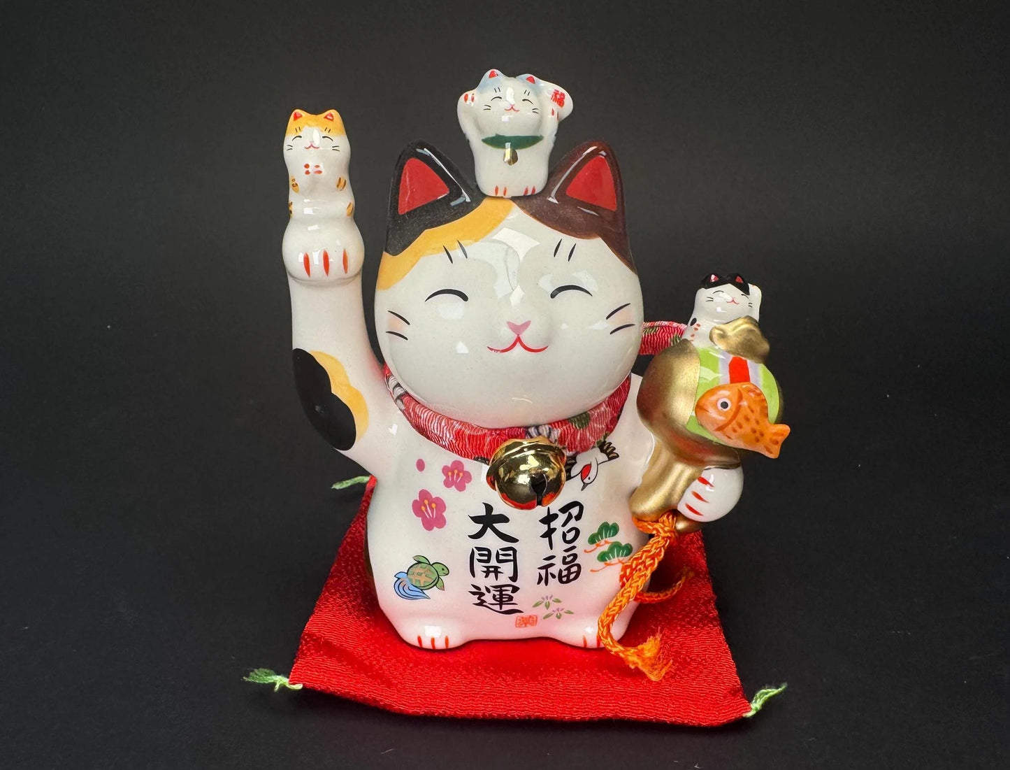 Maneki Neko Cat Feng Shui Decor,NEW, Japanese Yakushi Figurine, lucky mallet hammer,Lunar New Year Decor, Yakushigama, For Better Business