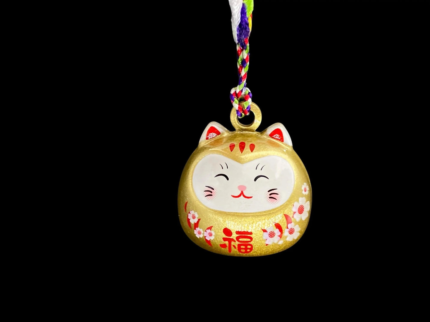 Lucky Cat Water Sound Bell, egg shape, Mobile Phones accessory, NEW, Maneki Neko, Fortune Keychain, Cute Neko