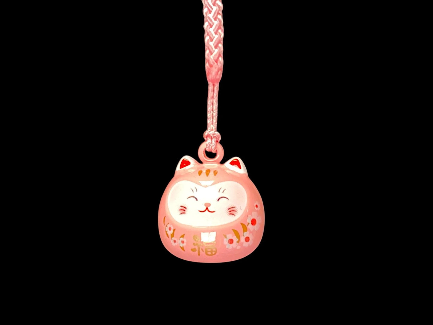 Lucky Cat Water Sound Bell, egg shape, Mobile Phones accessory, NEW, Maneki Neko, Fortune Keychain, Cute Neko