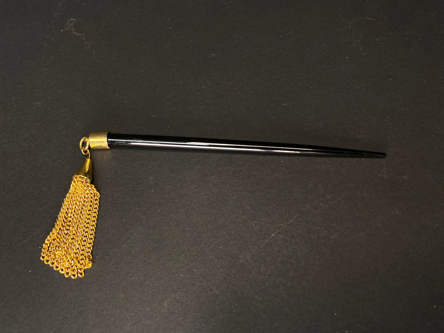 Japanese Kanzashi Kimono Geisha Ogi hair stick with tassel, Bira-bira, Tama, Hair Ornament