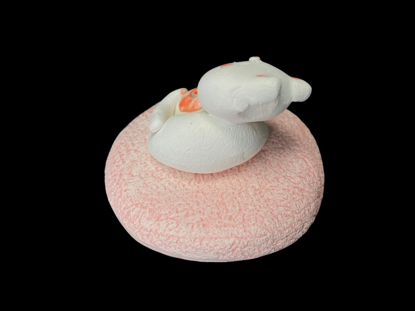 Japanese Sleeping Cat Incense Holder: Burner for Stick Incense, 2-piece Cute Ceramic Figurine for Zen Decor