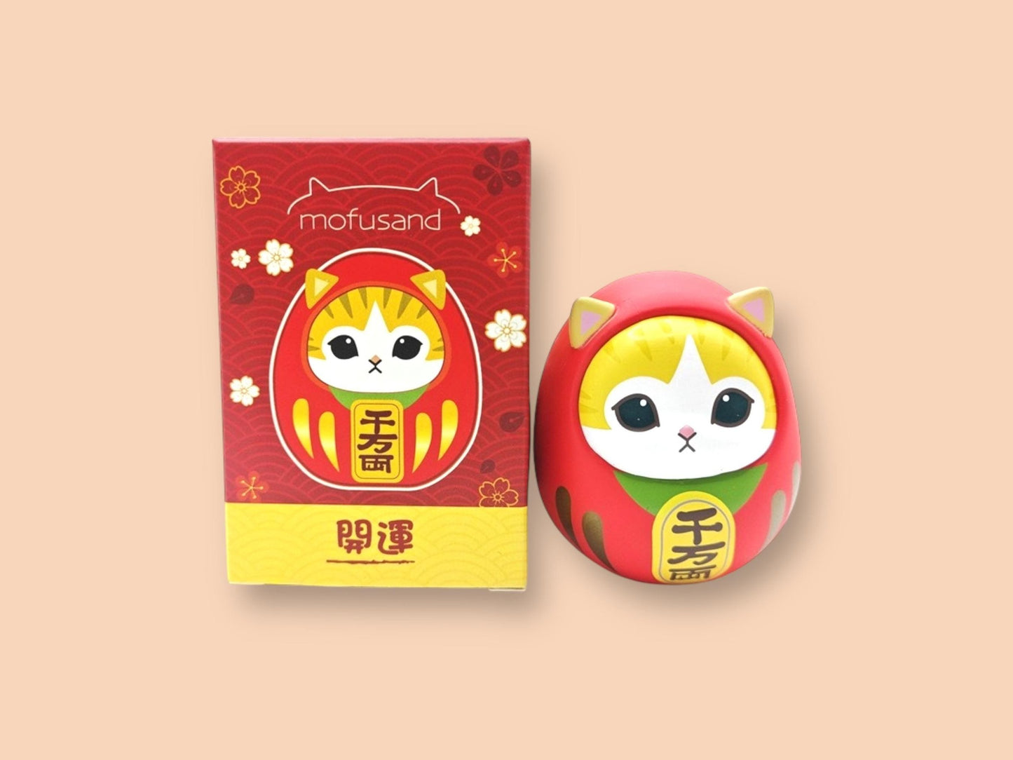 Japanese Cute Daruma Figure Waving Cat, Easter egg, Daruma Doll, Japanese Figurine, NEW, Maneki Neko Boxed, NEW, 3 options, Good Fortune