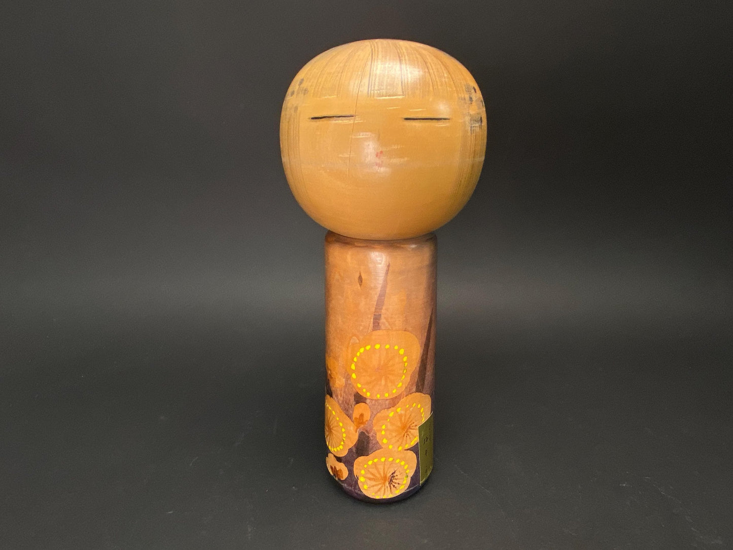 Japanese Kokeshi Dolls, Big Kimono 4 design dolls, Made in Japan, median Size Wooden doll Vintage