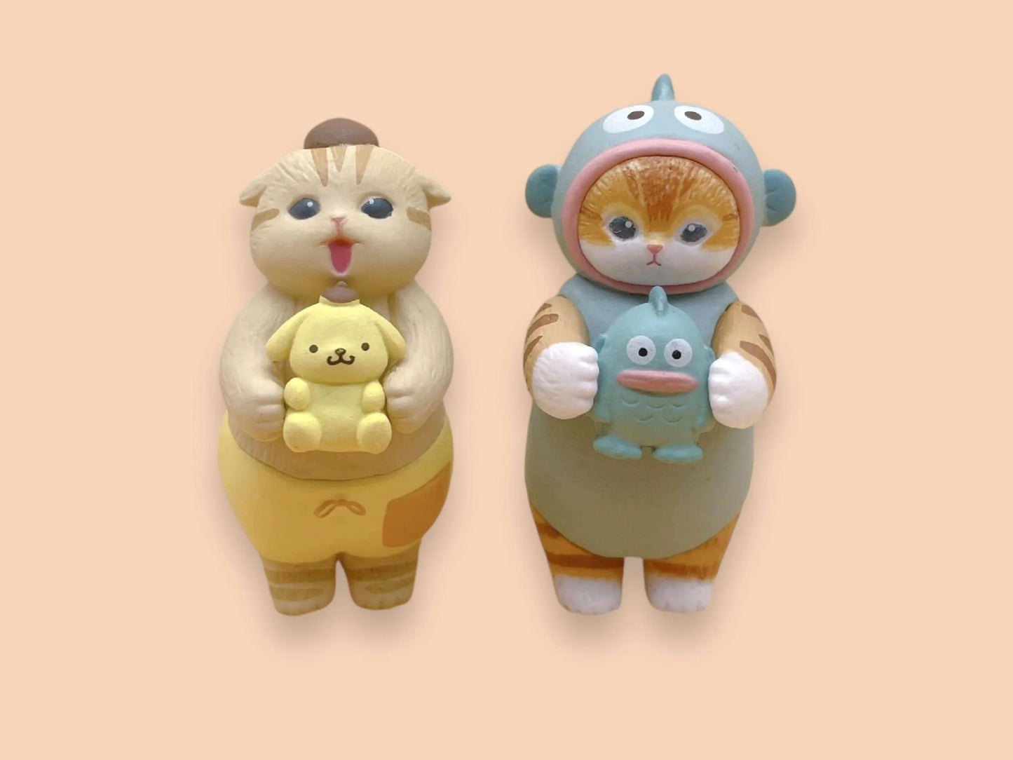 Mofusand X Sanrio Mystery Blind Box,  Narikiri Figure Surprise Toy, Kitty Club, Pochacco, Hangyodon, Pompompurin, and Kuromi Capsule Toy