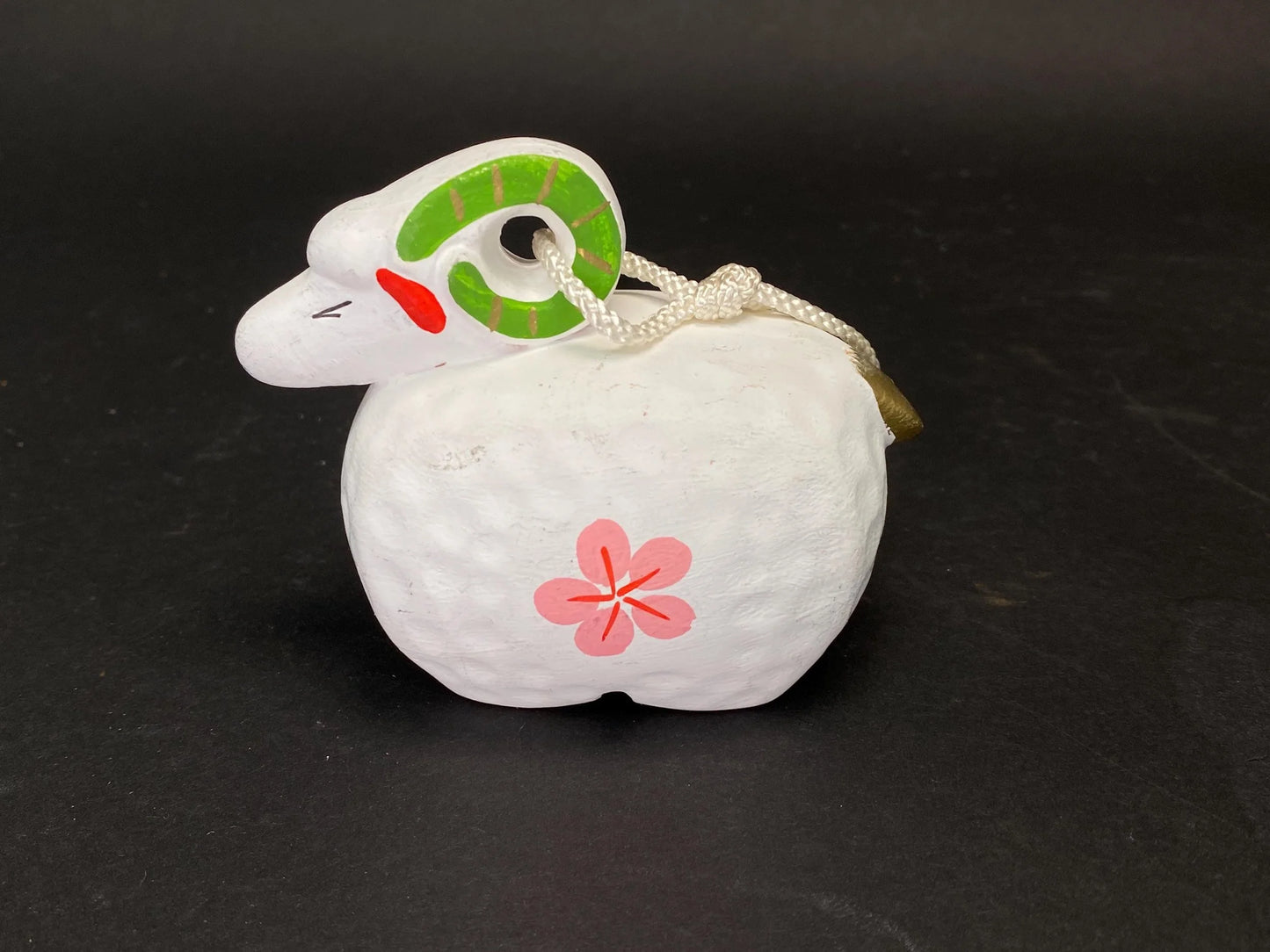 Japanese Zodiac Clay Bell Ornament: Sheep, Rabbit, Rooster, Made in Japan pottery bell, holiday gifts