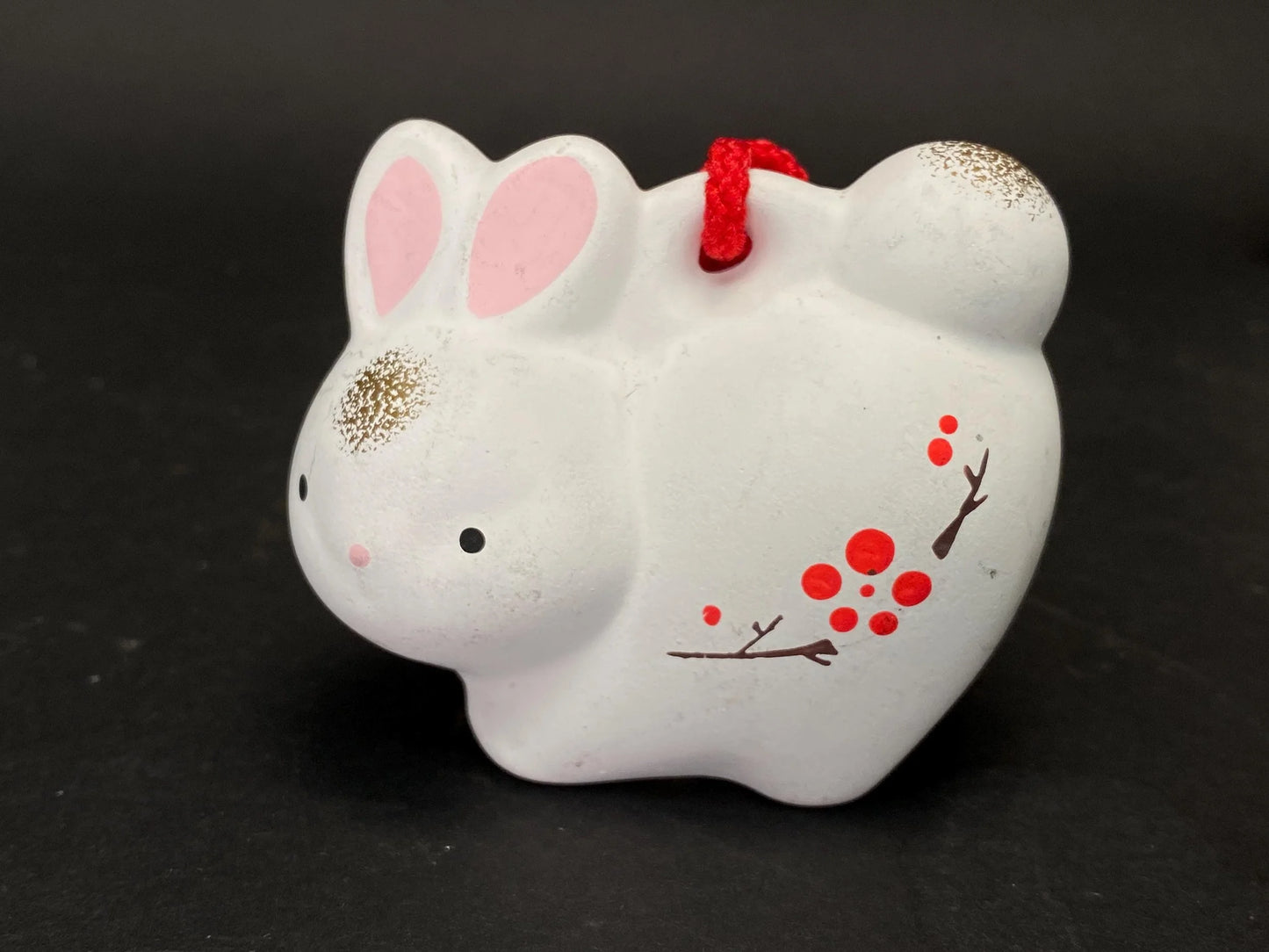 Japanese Zodiac Clay Bell Ornament: Sheep, Rabbit, Rooster, Made in Japan pottery bell, holiday gifts
