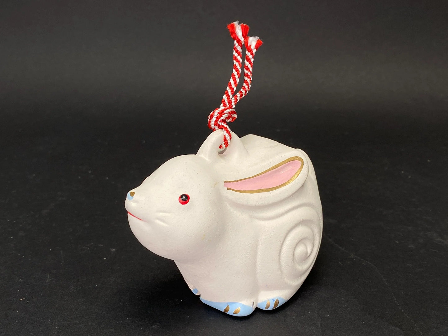 Japanese Zodiac Clay Bell Ornament: Sheep, Rabbit, Rooster, Made in Japan pottery bell, holiday gifts