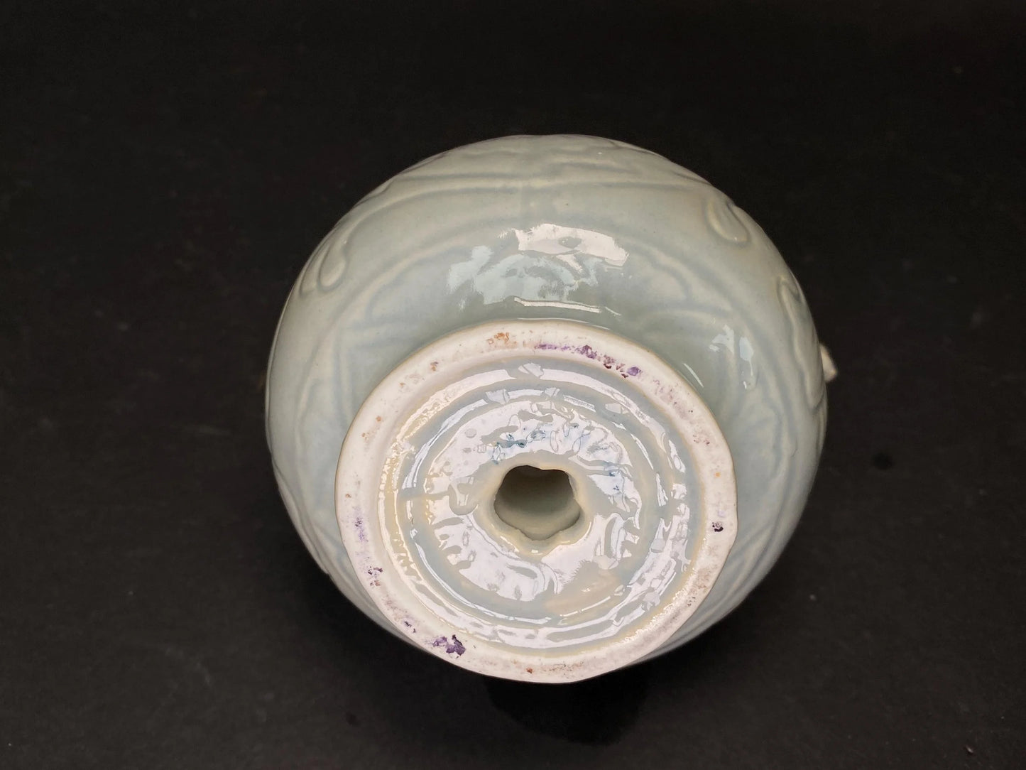 Celadon Dragon Phoenix Teapot Decorative