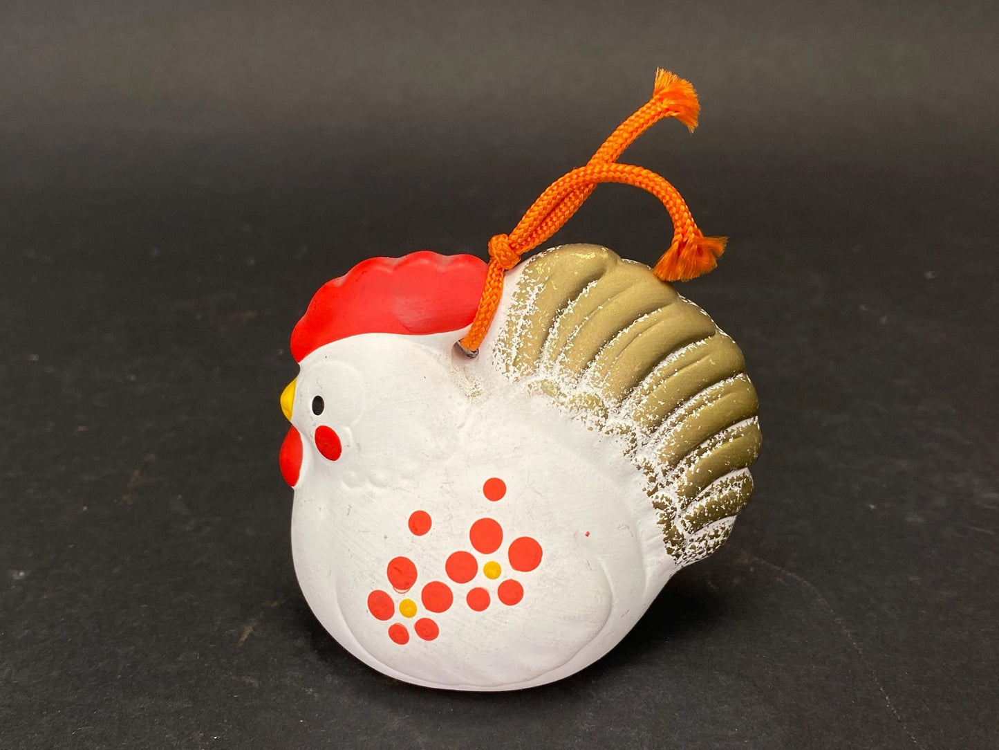 Japanese Zodiac Clay Bell Ornament: Sheep, Rabbit, Rooster, Made in Japan pottery bell, holiday gifts