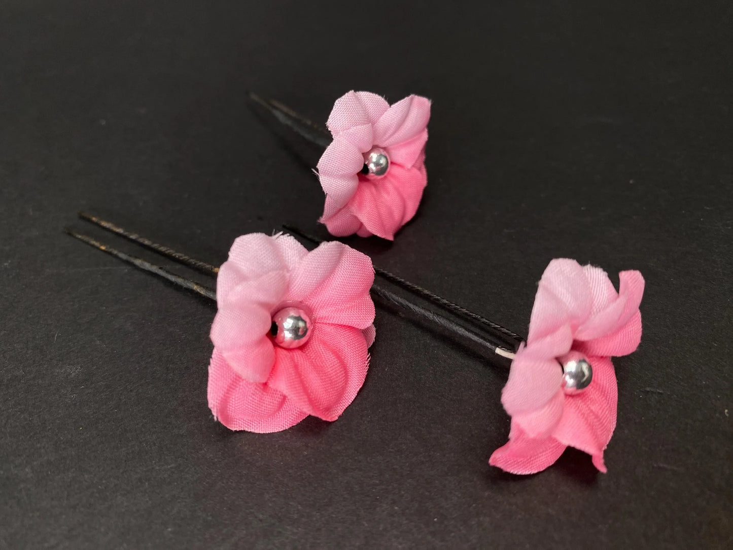 Kanzashi Japanese Geisha Hairpin Accessories Hair ornament, Handmade Floral Hair Pin, wedding Kanzashi, Made in Japan